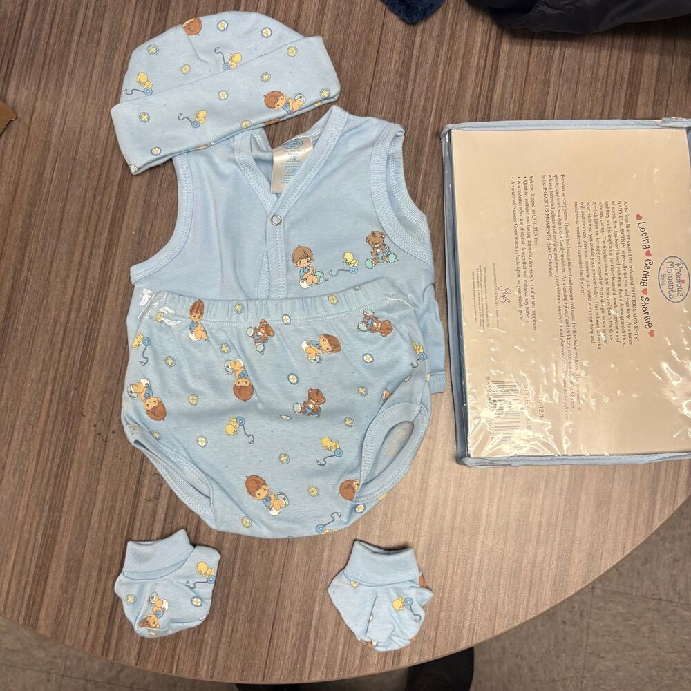 Vintage Precious Moments 4-Piece Baby Set (0-12lb) – Y2K Era (2002) – NWT
